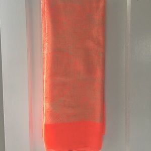 orange and nude scarf